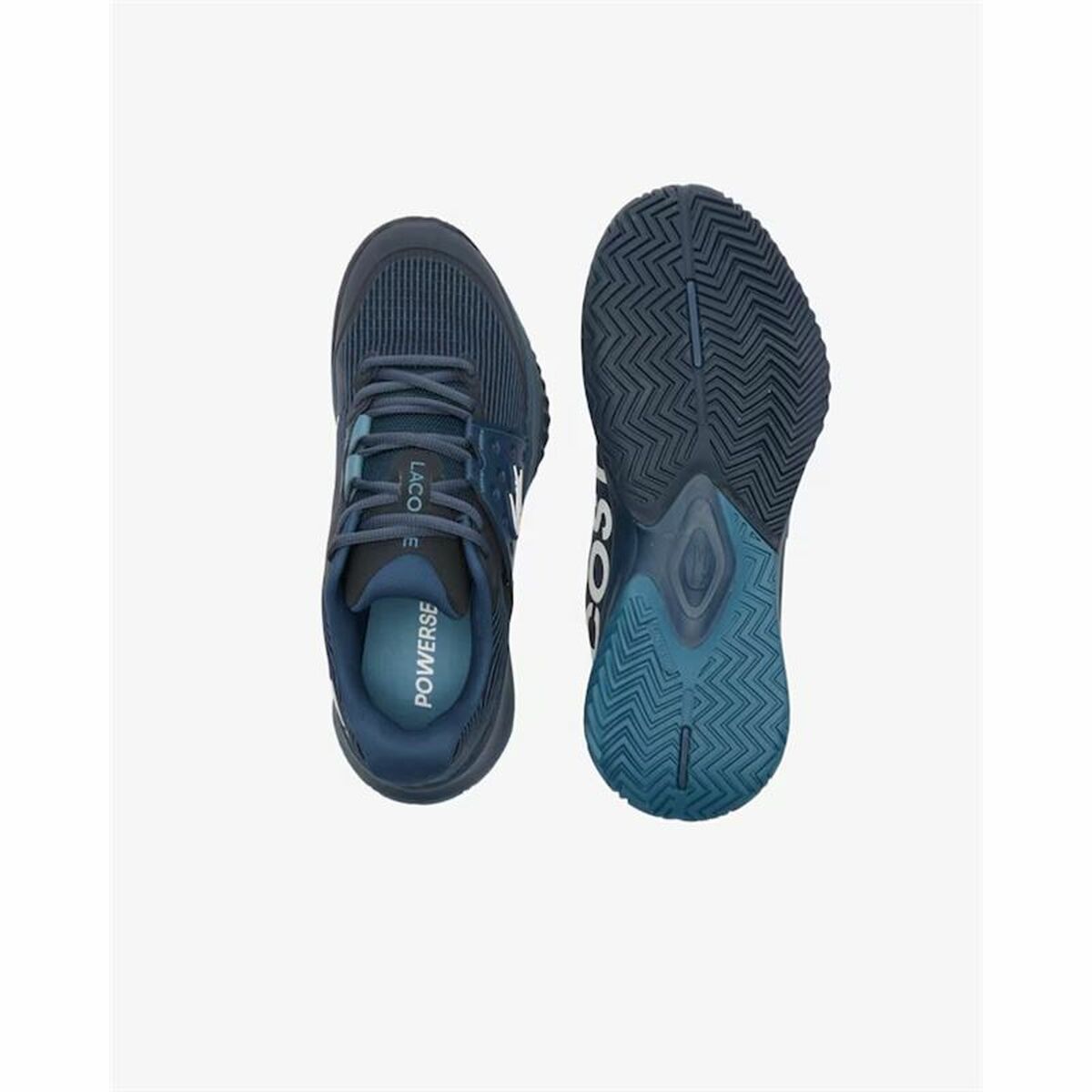 Heren Tennisschoenen Lacoste Power Serve Marineblauw - Afbeelding 2
