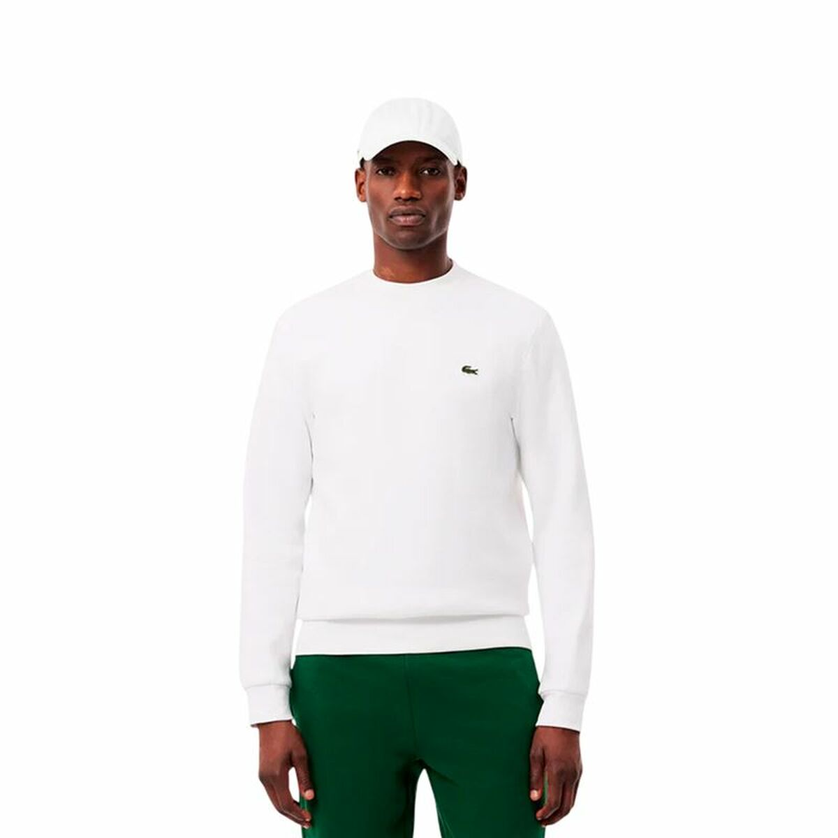 Herensweater zonder Capuchon Lacoste Core Performance Wit
