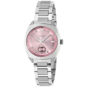 Horloge Dames Gucci YA142511 Zilverkleurig
