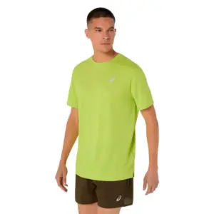 Heren-T-Shirt met Korte Mouwen Asics Core Limoengroen
