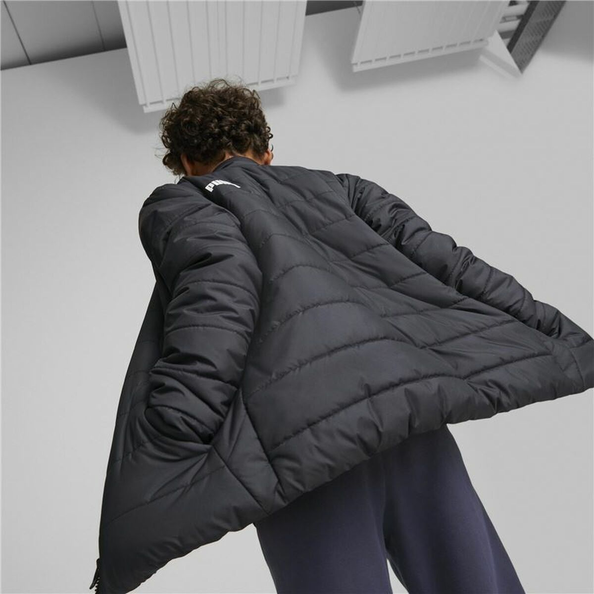 Sportjack voor kinderen Puma Essentials Padded Zwart - Afbeelding 4