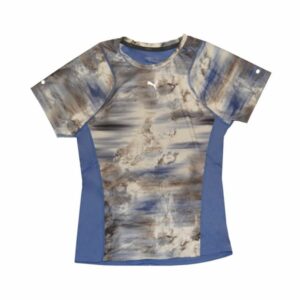 PUMA GRAPHIC TEE BLAUW DAMES-T-SHIRT