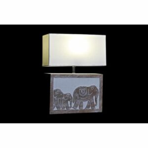 BUREAULAMP DKD HOME DECOR BRUIN WIT 220 V 50 W INDIAAS (33 X 12 X 41 CM)