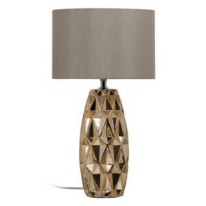 BUREAULAMP GOUD EN CHAMPAGNE KERAMISCH 60 W 220 V 240 V 220-240 V 27 X 27 X 48 CM