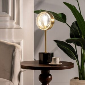 BUREAULAMP GOUD EN KRISTAL MARMER IJZER HIERRO/CRISTAL 28 W 220 V 240 V 220 -240 V 15 X 15 X 40 CM