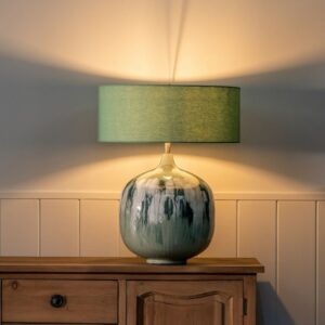 BUREAULAMP GROEN IJZER 40 W 220-240 V 55 X 55 X 68 CM