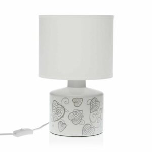 BUREAULAMP VERSA COZY HARTJES KERAMISCH (22,5 X 35 X 22,5 CM)