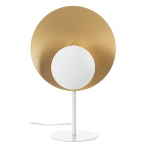 BUREAULAMP WIT GOUD EN IJZER 60 W 220 V 240 V 220-240 V 30 X 17,5 X 46 CM