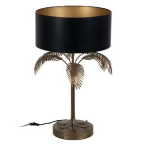 BUREAULAMP ZWART GOUD  220 -240 V 45 X 45 X 76 CM