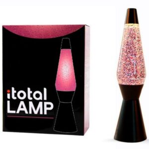 LAVALAMP ITOTAL ZWART PURPURINE 36 CM