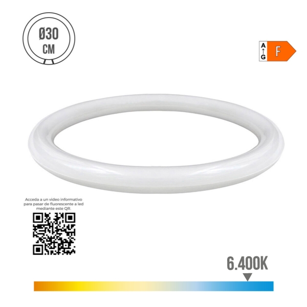 LEDBUIS EDM ROND G10Q F 18 W 2100 LM Ø 30 CM (6400 K) - Afbeelding 2