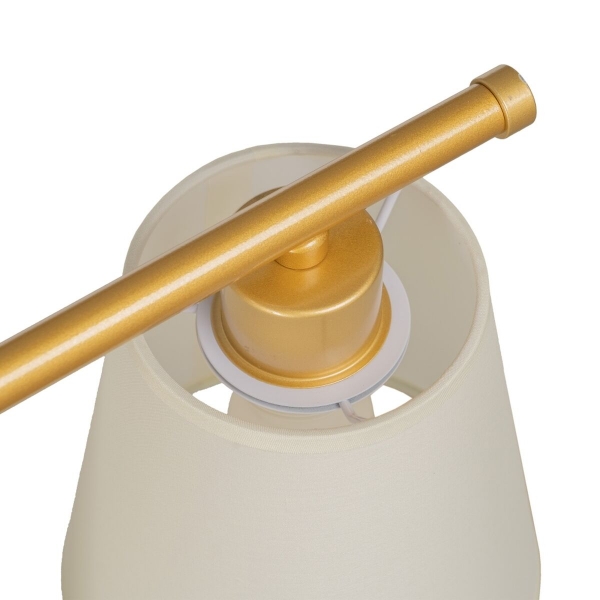 MUURLAMP 82 X 20 X 25 CM GOUD EN METAAL MODERN - Afbeelding 3