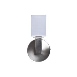 MUURLAMP DKD HOME DECOR 12 X 10 X 22 CM ZILVERKLEURIG METAAL WIT 220 V 40 W MODERN