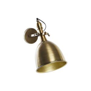 MUURLAMP DKD HOME DECOR GOUD EN METAAL 50 W LOFT 220 V 20 X 41 X 38 CM