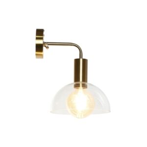 MUURLAMP DKD HOME DECOR ZWART GOUDEN METAAL 220 V 50 W (27 X 28 X 28 CM)