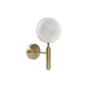 MUURLAMP DKD HOME DECOR KRISTAL GOUD EN METAAL 220 V 50 W (15 X 15 X 30 CM)