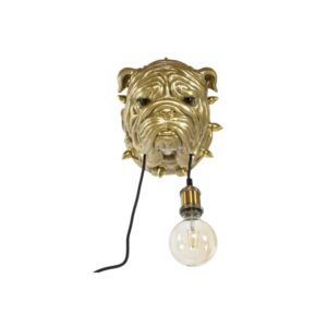 MUURLAMP HOME ESPRIT GOUD EN HARS 50 W MODERN BULLDOG 220 V 25 X 23 X 29 CM