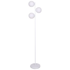 VLOERLAMP DKD HOME DECOR 35 X 25 X 167 CM KRISTAL METAAL WIT 220 V 50 W