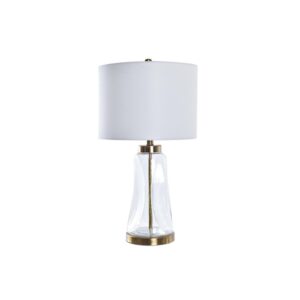 BUREAULAMP DKD HOME DECOR 36 X 36 X 64 CM KRISTAL GOUDEN METAAL TRANSPARANT WIT 220 V 50 W