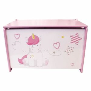 KOFFER FUN HOUSE UNICORN ROZE WIT HOUT
