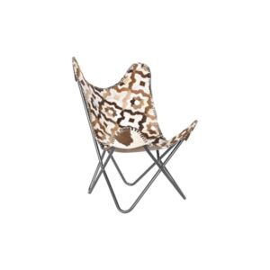 LEUNSTOEL DKD HOME DECOR BRUIN WIT IJZER 70 X 70 X 90 CM