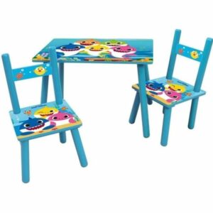 SET MET KINDERTAFEL EN STOELEN FUN HOUSE BABY SHARK