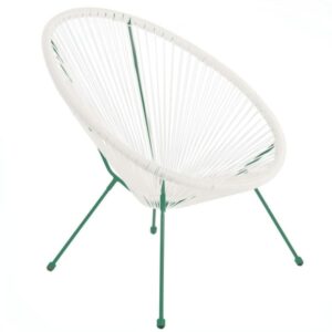 TUINSTOEL ACAPULCO 73 X 80 X 85 CM WIT ROTAN