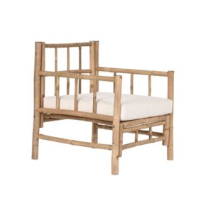 TUINSTOEL HOME ESPRIT BRUIN BAMBOE 70 X 70 X 80 CM