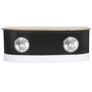 HOOFDTAFEL DKD HOME DECOR ZWART IJZER MANGOHOUT 120 X 45 X 45 CM