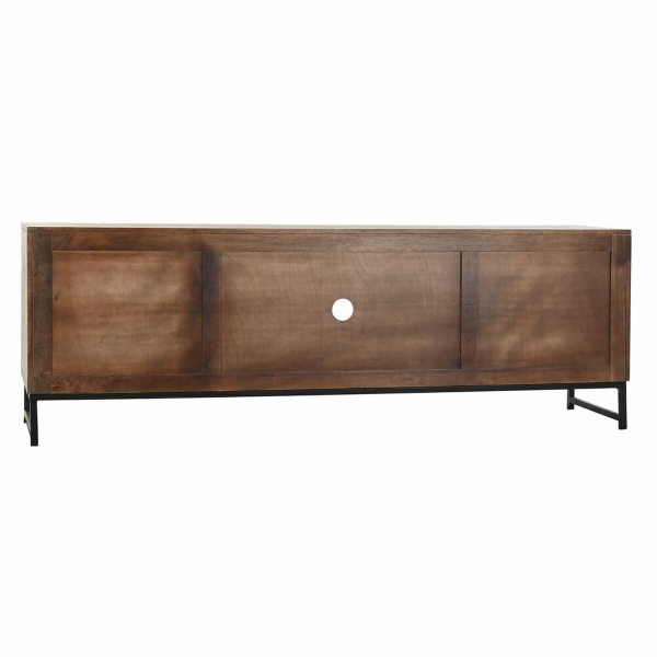 TV-MEUBEL DKD HOME DECOR 180 X 40 X 60 CM ZWART METAAL WIT MANGOHOUT - Afbeelding 2