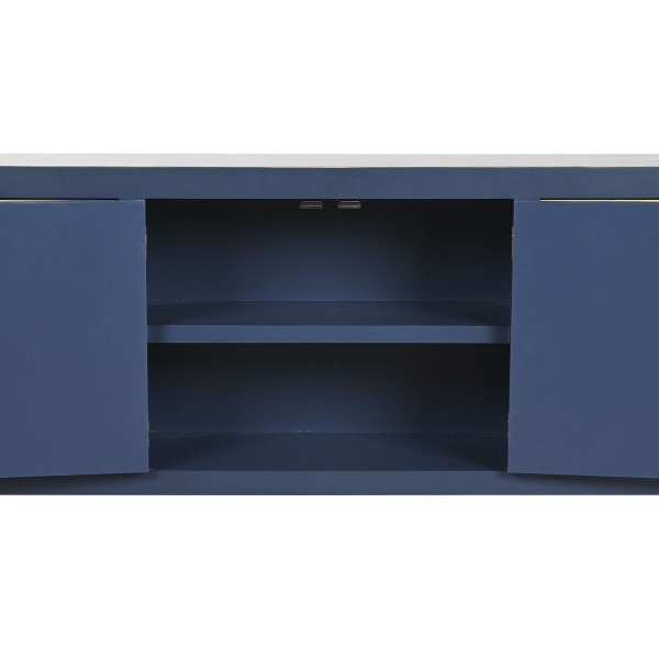TV-MEUBEL DKD HOME DECOR BLAUW GOUD SPAR HOUT MDF 130 X 24 X 51 CM - Afbeelding 3