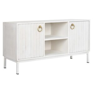 TV-MEUBEL DKD HOME DECOR GOUD METAAL WIT MANGOHOUT 120 X 40 X 60 CM