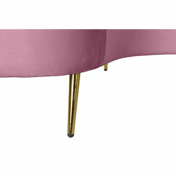 SOFA DKD HOME DECOR ROZE GOUDEN METAAL POLYESTER (210 X 120 X 84 CM) - Afbeelding 5
