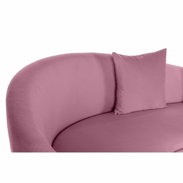 SOFA DKD HOME DECOR ROZE GOUDEN METAAL POLYESTER (210 X 120 X 84 CM) - Afbeelding 3