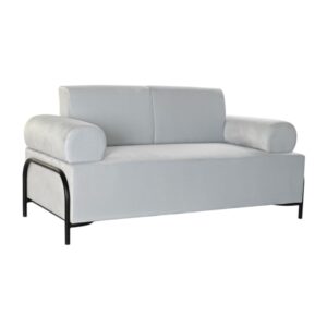 SOFA DKD HOME DECOR ZWART HEMELSBLAUW SIXTIES 154 X 76 X 76 CM