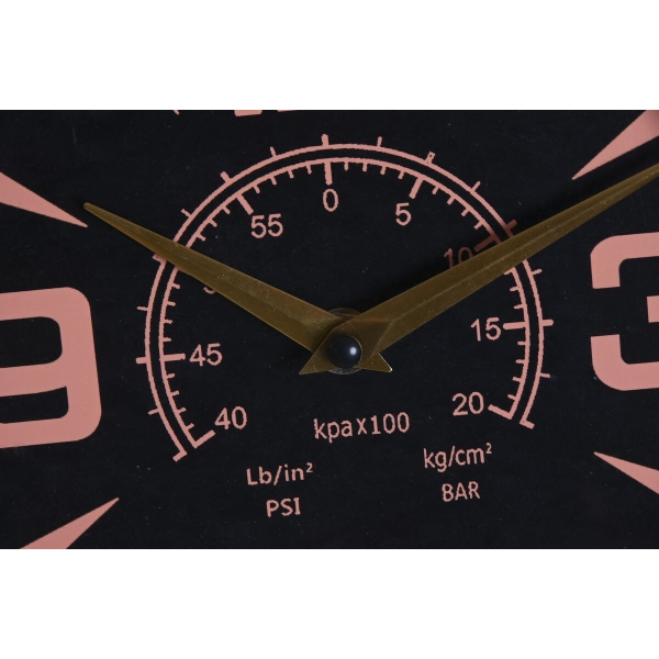 Muurklok Home ESPRIT Goud Zilverkleurig Ijzer Vintage 48 x 11 x 44,5 cm - Afbeelding 3