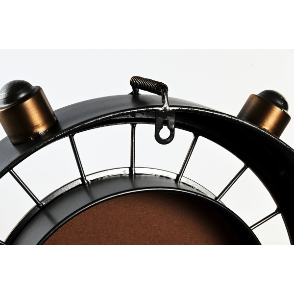 Muurklok Home ESPRIT Goud Zilverkleurig Ijzer Vintage 48 x 11 x 44,5 cm - Afbeelding 2