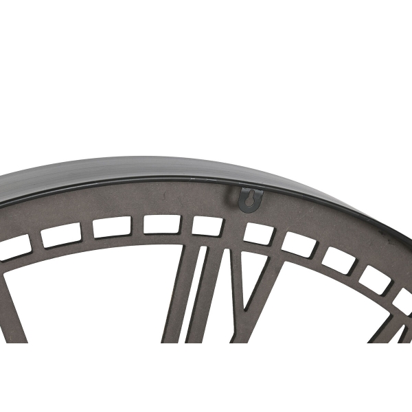 Muurklok Home ESPRIT Zwart Goud Metaal Kristal 100 x 9 x 100 cm - Afbeelding 2