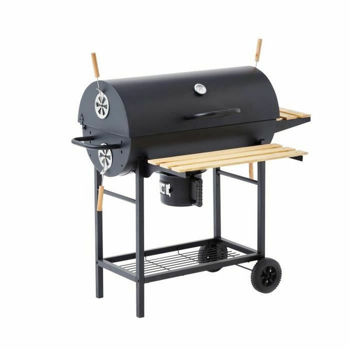 Opvouwbare draagbare barbecue voor gebruik met houtskool X-vorm 45 x 30 x 35 cm Ijzer - Afbeelding 2
