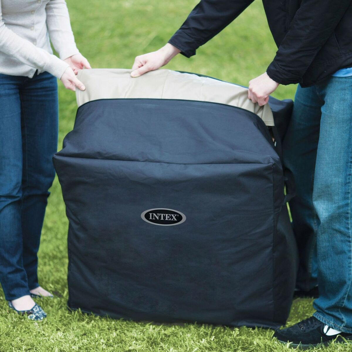 Opblaasspa Intex 201 x 71 x 201 cm 795 L - Afbeelding 4