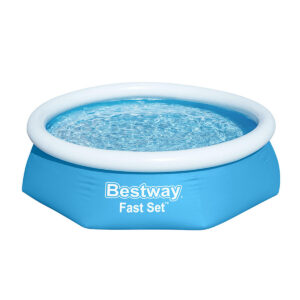 Bestway Opblaasbaar Zwembad Volwassen Ring met Filter 244x61 cm Tuin