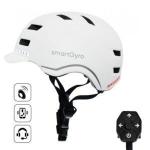 Helm voor Elektrische Scooter Smartgyro SMART PRO Wit