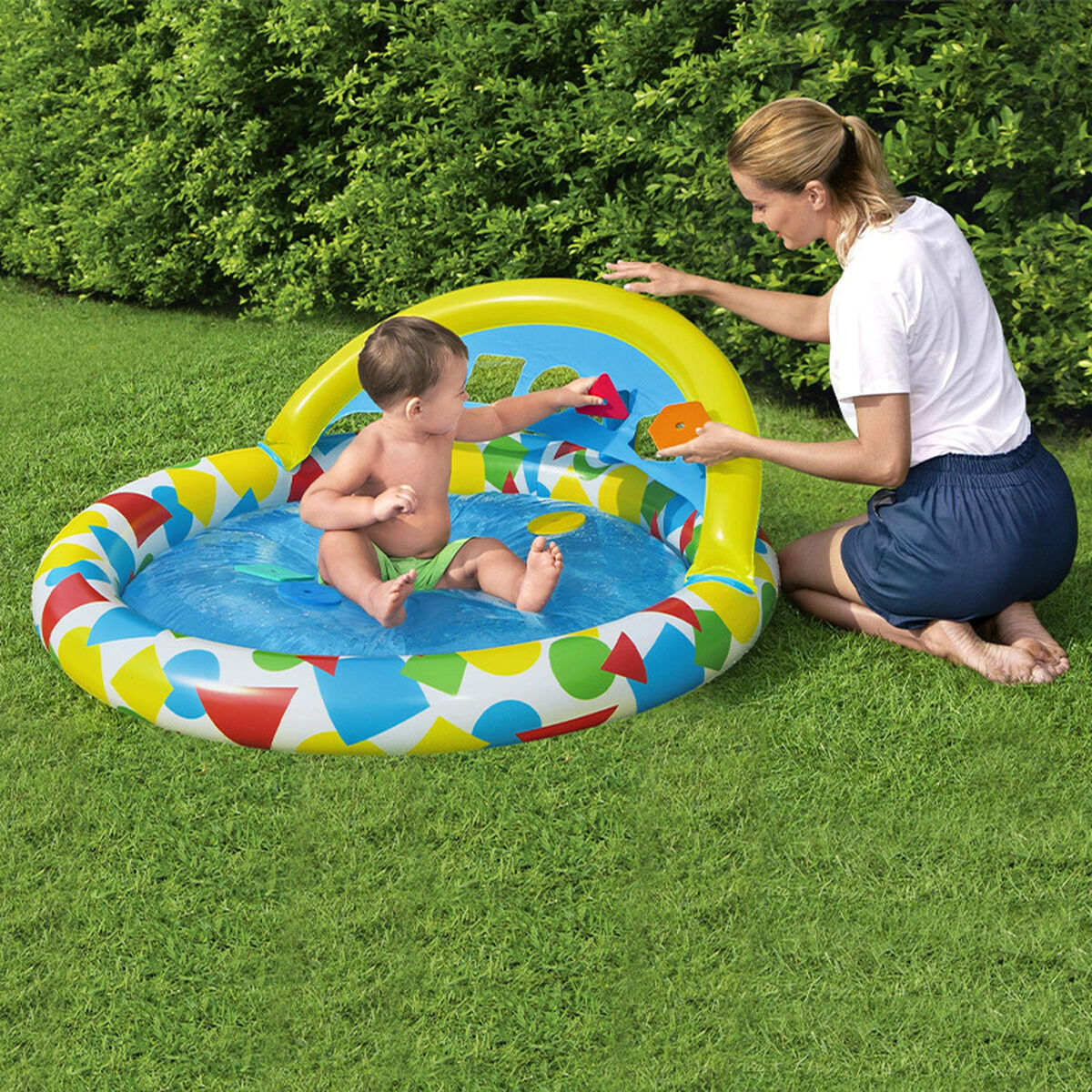 Opblaasbaar Kinderzwembad Bestway 168 x 38 cm - Afbeelding 4