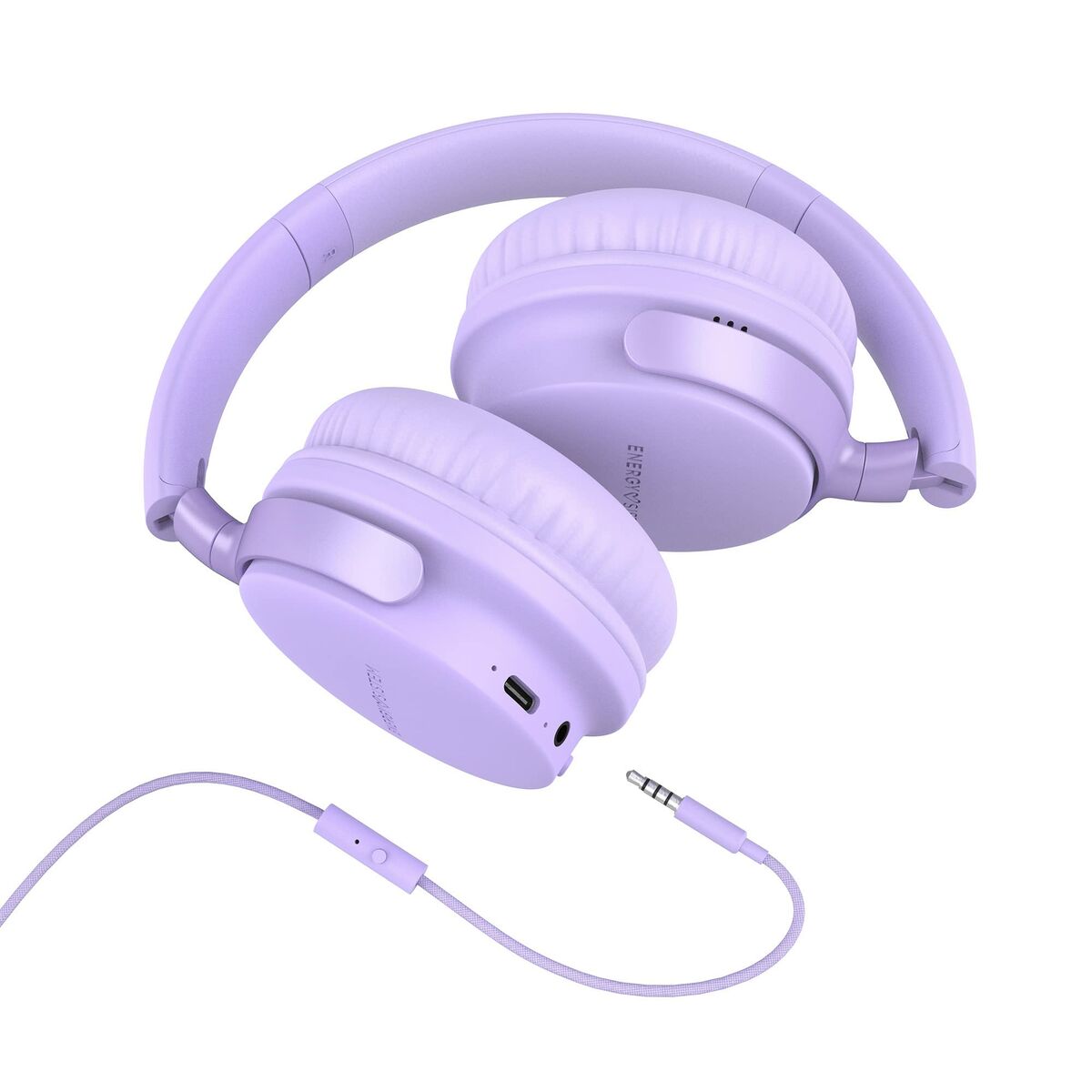 Bluetooth Hoofdband Koptelefoon Energy Sistem Style 3 Paars Lavendel - Afbeelding 4