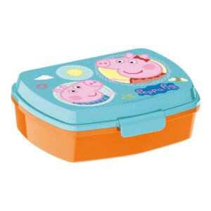 Broodtrommel Peppa Pig Having fun Plastic Licht Roze (17 x 5.6 x 13.3 cm)