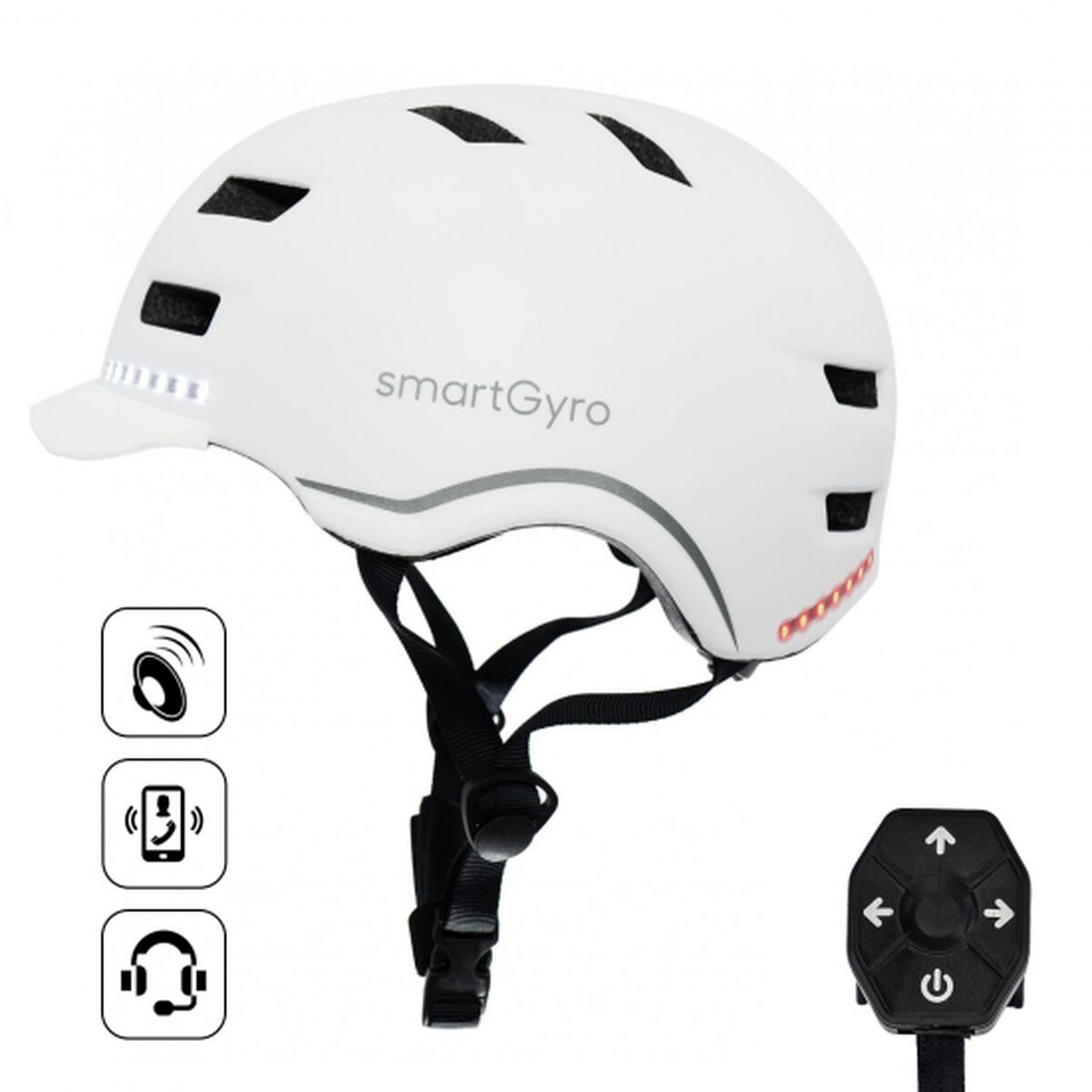 helm voor Elektrische Scooter Smartgyro SMART PRO Wit