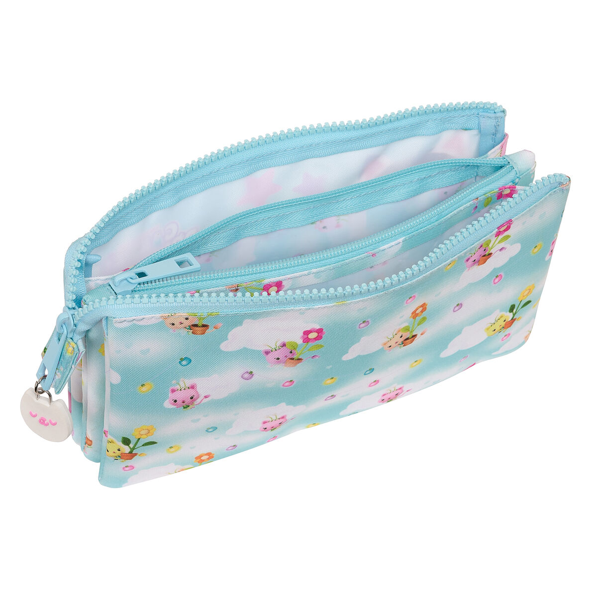 Pennenetui met 2 vakken Gabby's Dollhouse Blauw 22 x 12 x 3 cm - Afbeelding 3