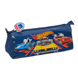 Schoolpennenzak Hot Wheels Speed club Oranje Marineblauw (21 x 8 x 7 cm)