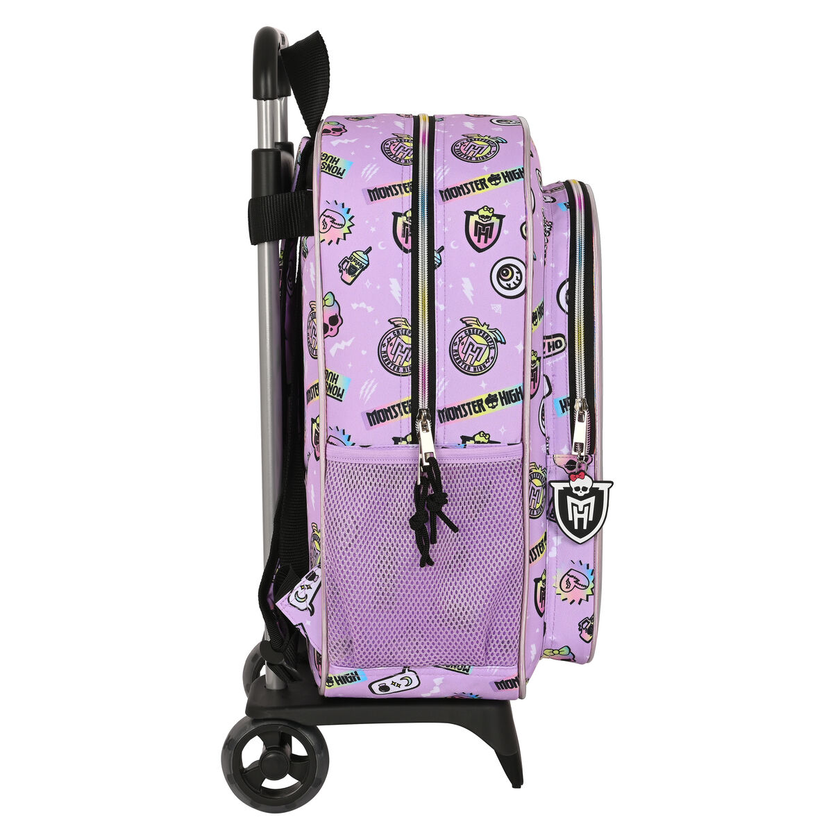 Schoolrugzak met Wielen Monster High Best boos Lila 33 x 42 x 14 cm - Afbeelding 2