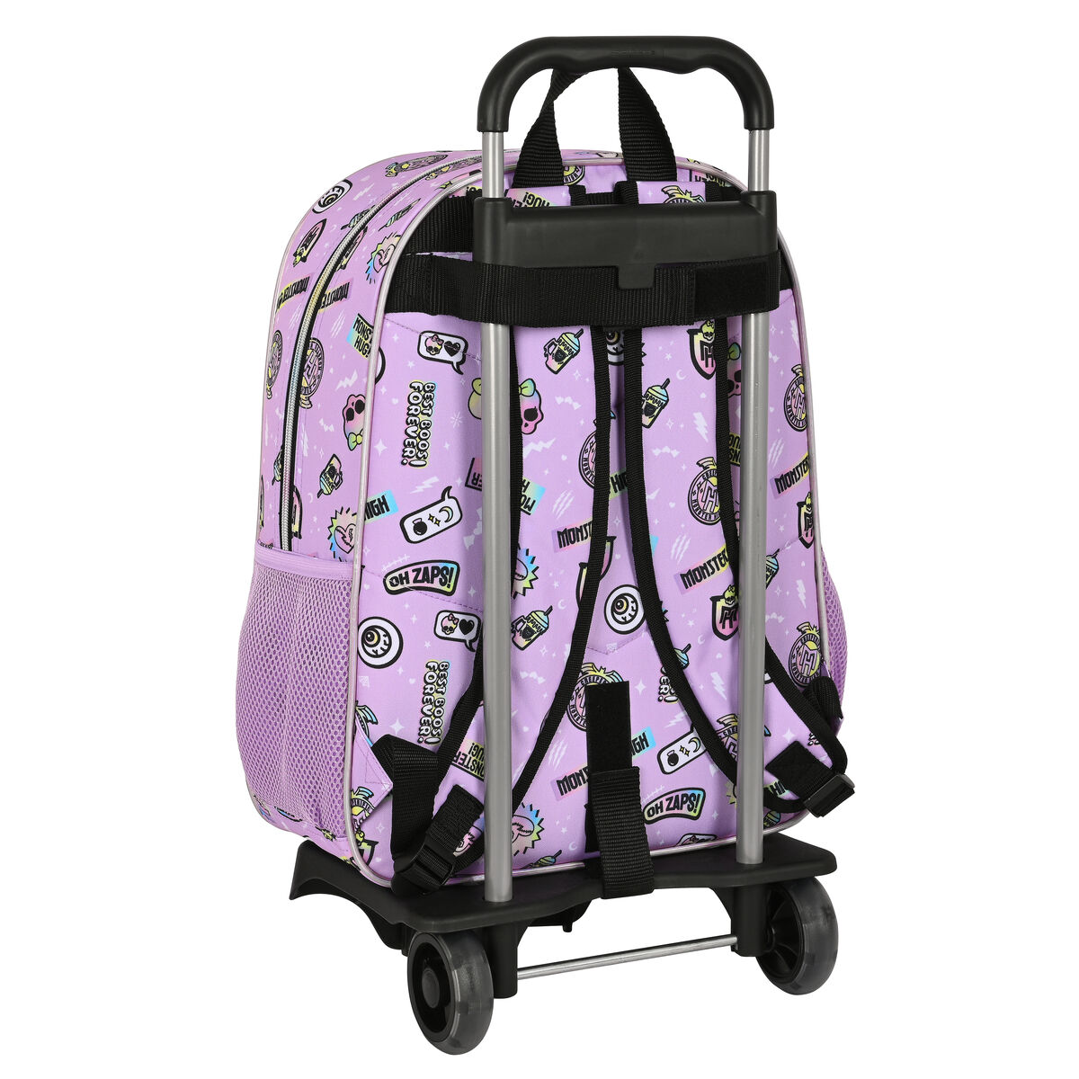 Schoolrugzak met Wielen Monster High Best boos Lila 33 x 42 x 14 cm - Afbeelding 3